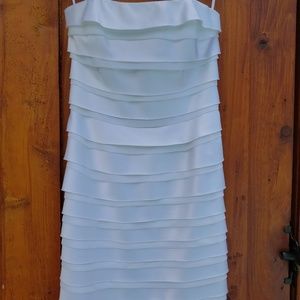 White House Black Market Dress White strapless 2
